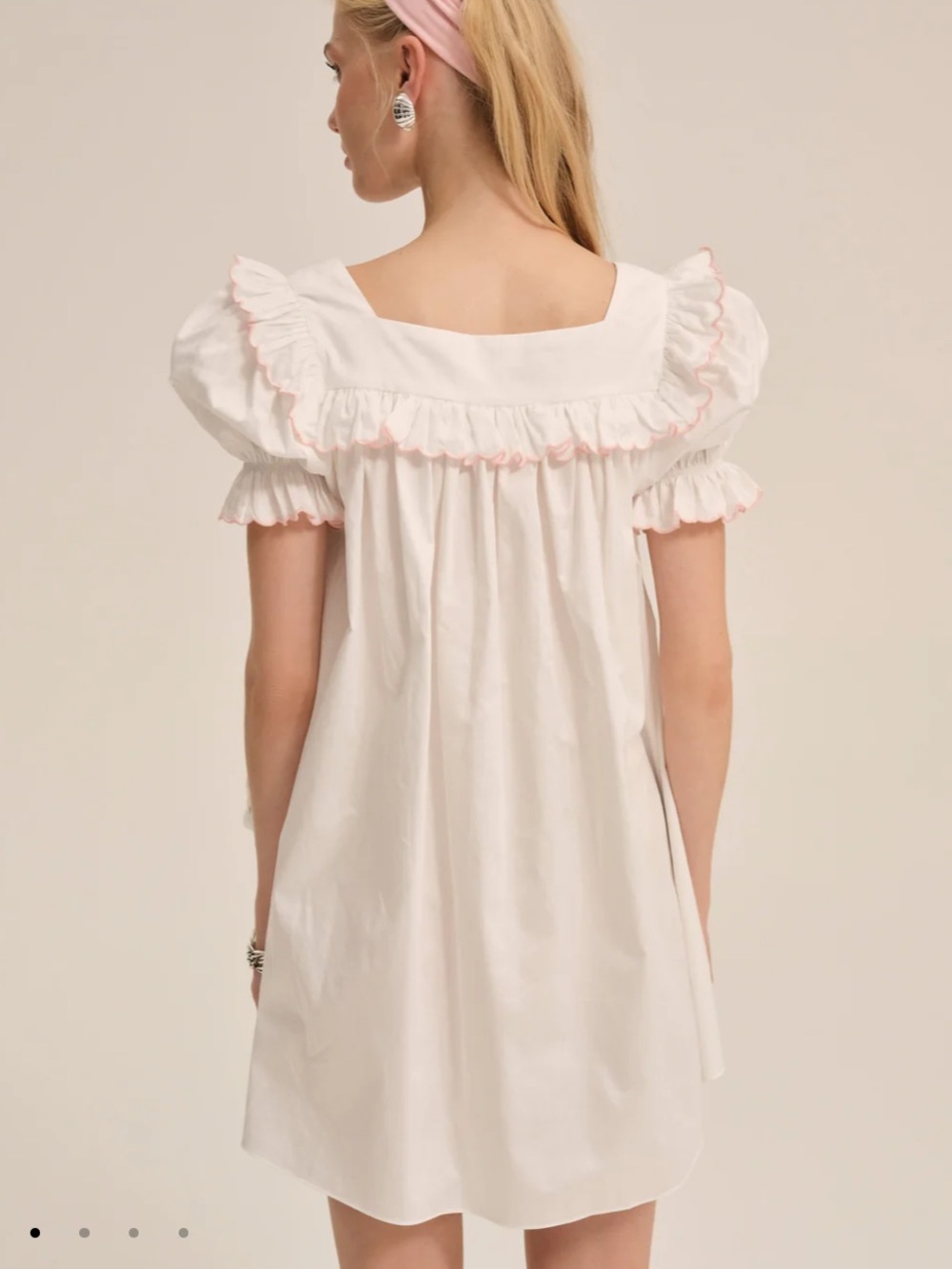For Love & Lemons Tea Time Babydoll Dress- size XS - Picture 3 of 9